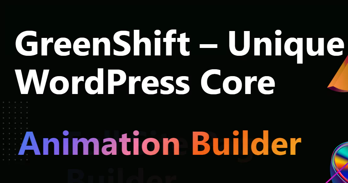 GreenShift All in One Builder v6.6 + Addons