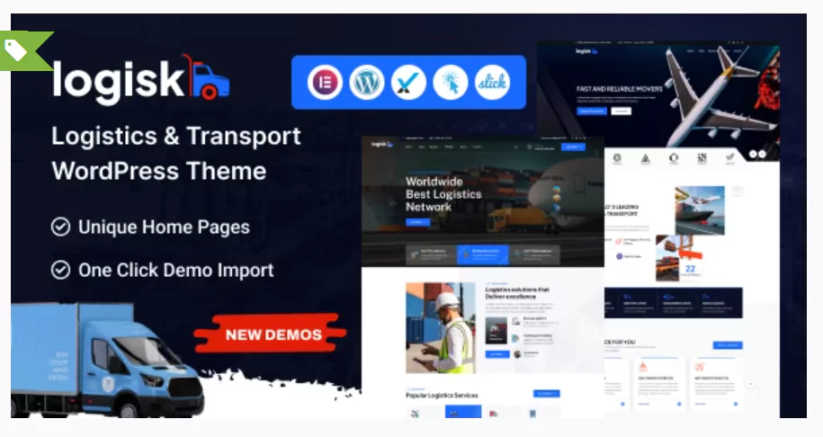 Logisk v1.0.1 – Transport & Logistics Service WordPress Theme