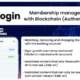 Walogin - Membership management with Blockchain (Authenticator)