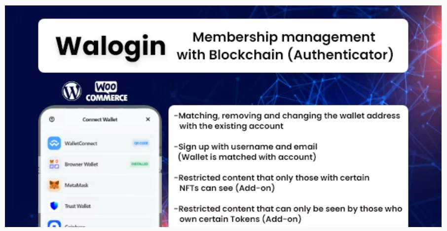 Walogin - Membership management with Blockchain (Authenticator)