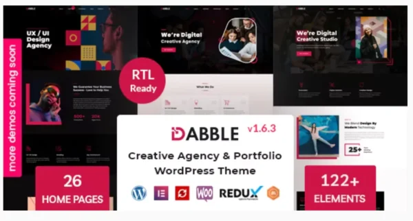 Dabble v1.6 – Creative Agency & Portfolio WordPress Theme