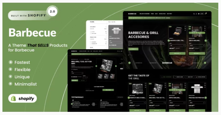 Barbecue - Shopify 2.0 Grill eCommerce Theme