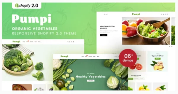 Pumpi - Organic Vegetables Responsive Shopify 2.0 Theme