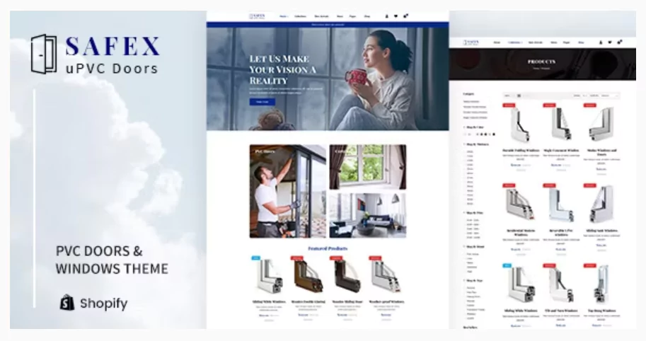 Safex - Hardware Shop, UPVC Furniture Shopify Theme