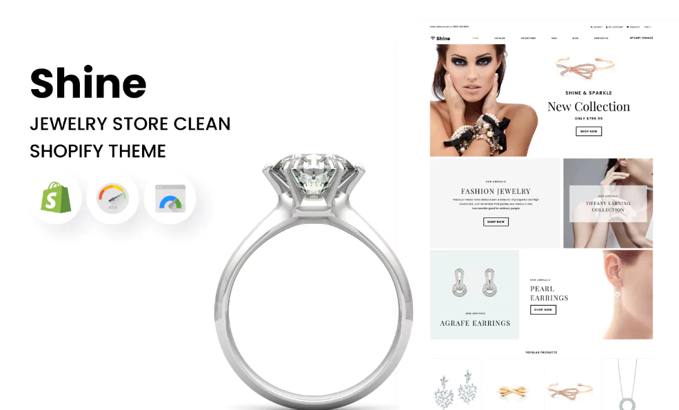 Shine & Sparkle - Jewelry Store Clean Shopify Theme