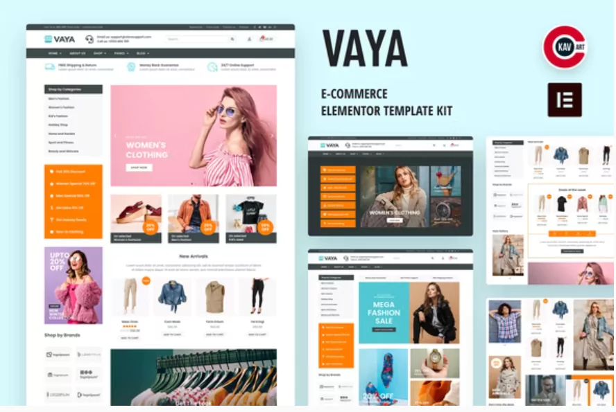 Vaya - E-commerce Elementor Template Kit