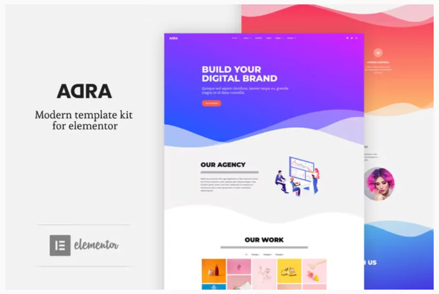 Adra - Modern & Creative Elementor Template Kit