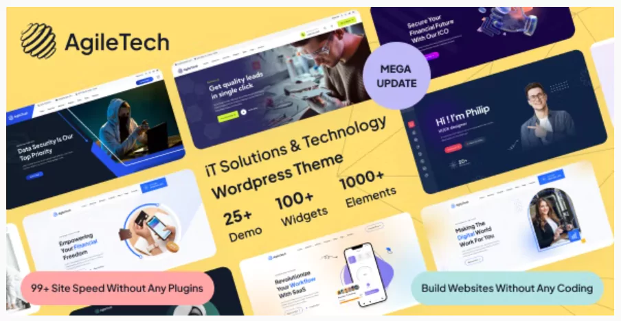 Agiletech-IT Solutions & Technology Multi-Purpose Elementor WordPress Theme