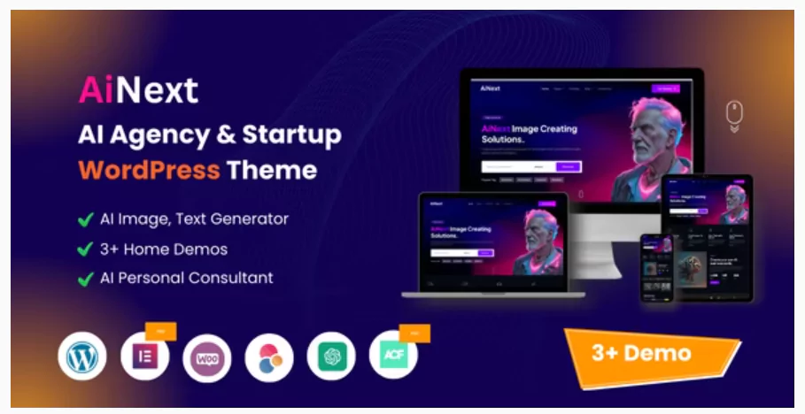 AiNext - AI Agency & Startup WordPress Theme