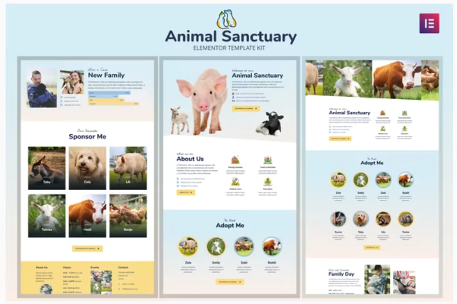 Animal Sanctuary - Non-Profit Template Kit