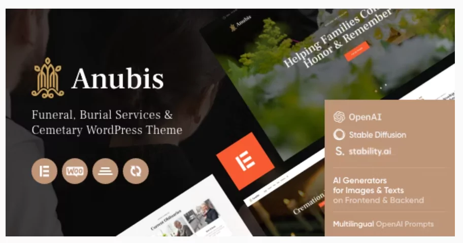 Anubis - Funeral & Burial Services WordPress Theme