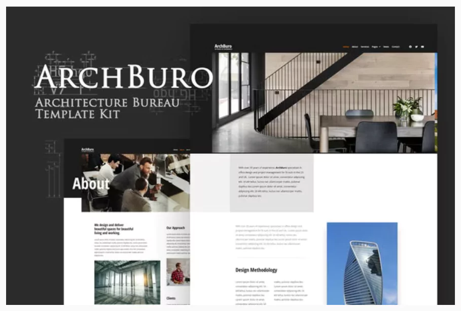 ArchBuro - Architecture Bureau Template Kit