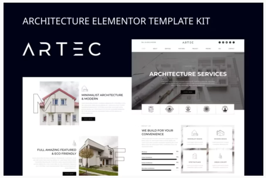 Artec is suitable for those of you who have architecture manufacturing services, so that your services are known and professional. Built with a contemporary and modern design and also easy to customize