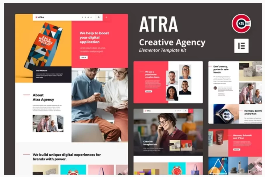 Atra - Creative Agency Elementor Template Kit