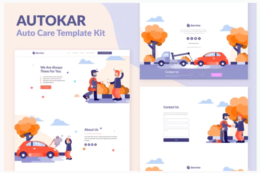 Autokar - Auto Care Elementor Template Kit