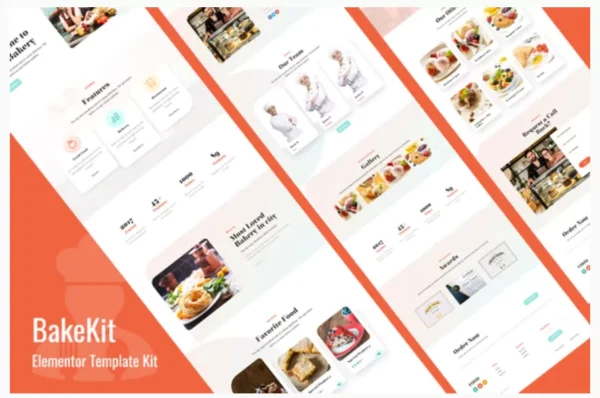 Bakekit - Food and Cake Elementor Template