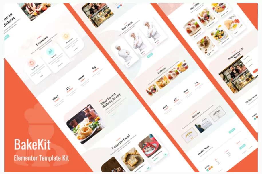 Bakekit - Food and Cake Elementor Template