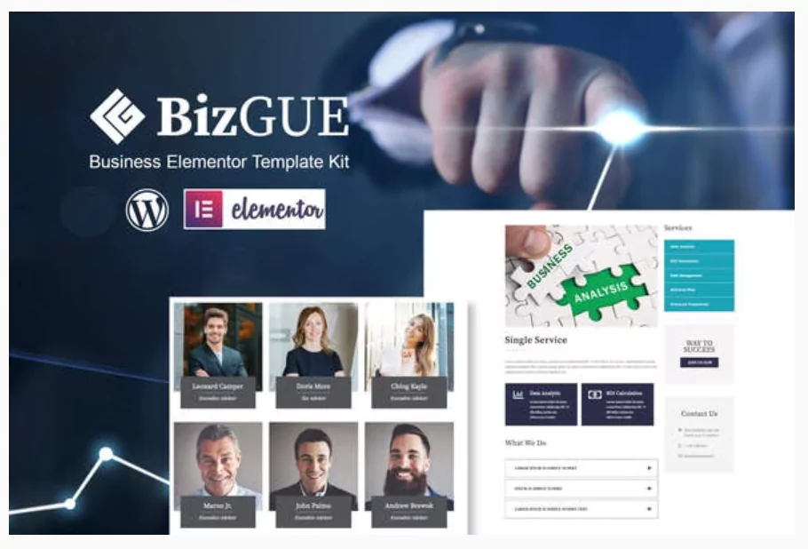 BizGUE - Business Elementor Template Kit