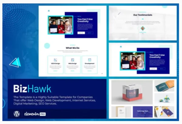 BizHawk - Corporate Agency Elementor Template Kit