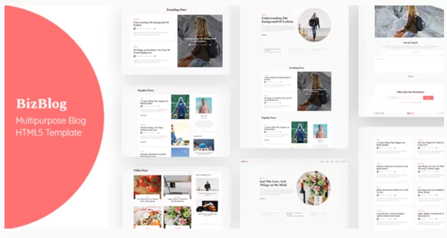 Bizblog Multipurpose Personal Blog HTML5 Template