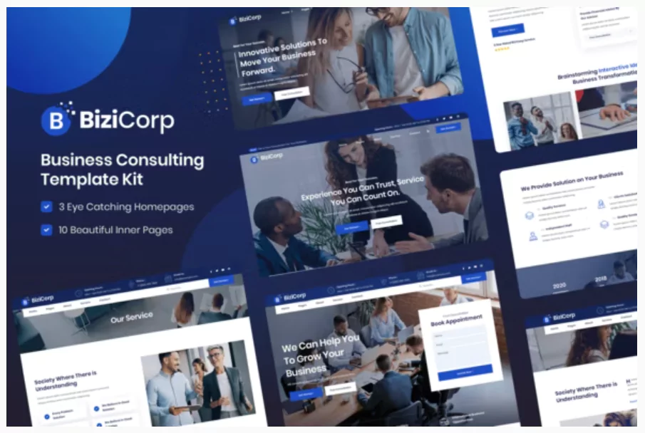 BiziCorp - Business Consulting Elementor Template Kit
