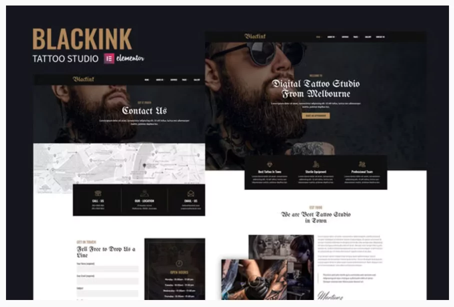 Blackink - Tattoo Studio Elementor Template Kit
