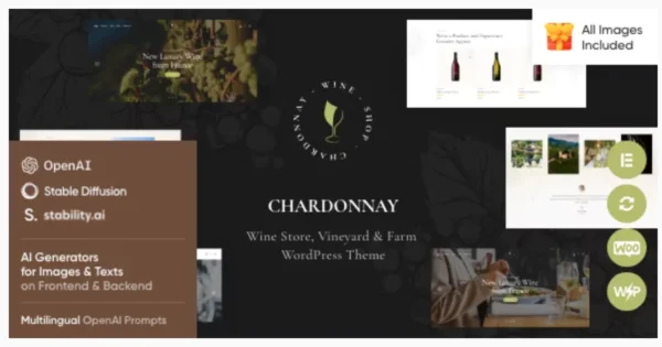 Chardonnay - Wine Store & Vineyard WordPress Theme