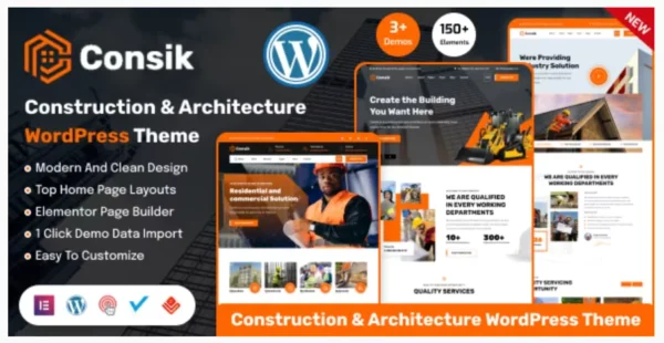 Consik - Construction, Building & Architecture WordPress Theme