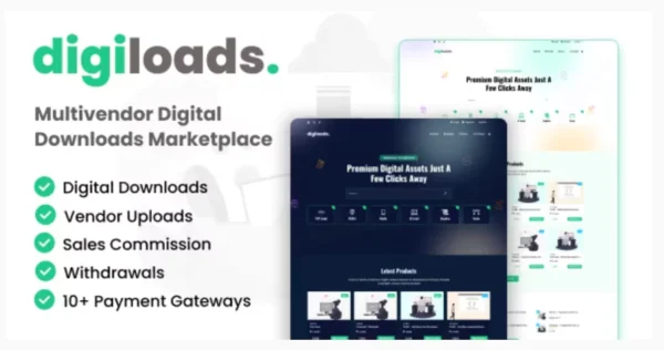 Digiloads - Multivendor Digital Downloads Marketplace