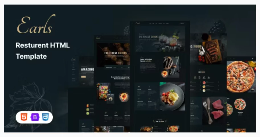 Earls - Restaurant HTML Template