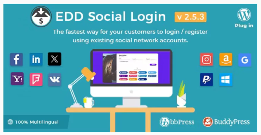 Easy Digital Downloads - Social Login