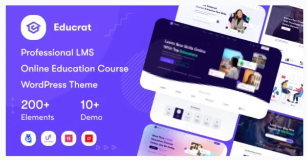 Educrat - Online Course Education WordPress Theme