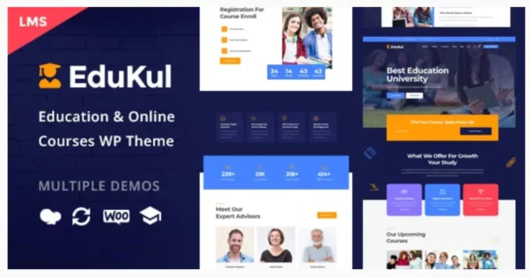 Edukul Online Courses WordPress Theme