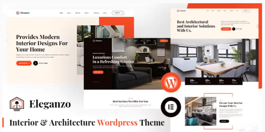 Eleganzo Interior & Architecture WordPress Theme
