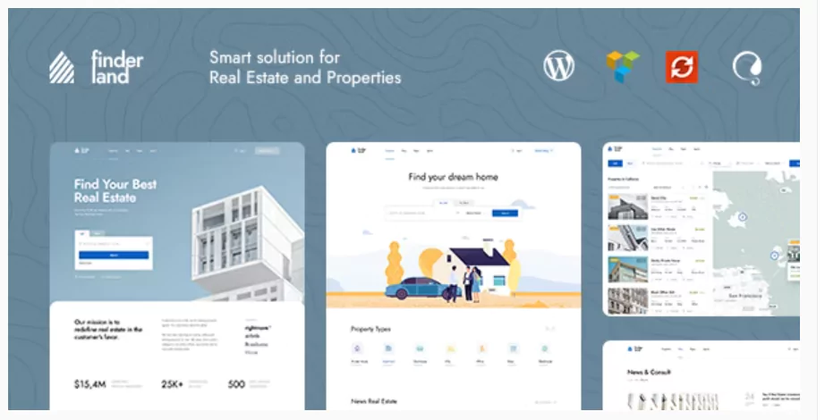Finderland - Real Estate WordPress Theme