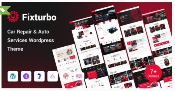 Fixturbo - Car Service & Auto Repair Elementor WordPress Theme MultiPurpose