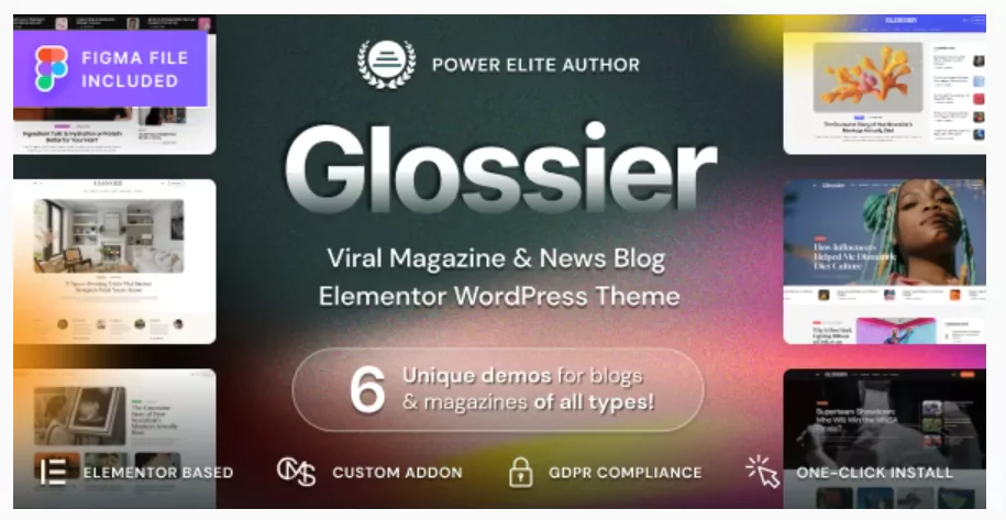 Glossier - Newspaper & Viral Magazine WordPress Theme