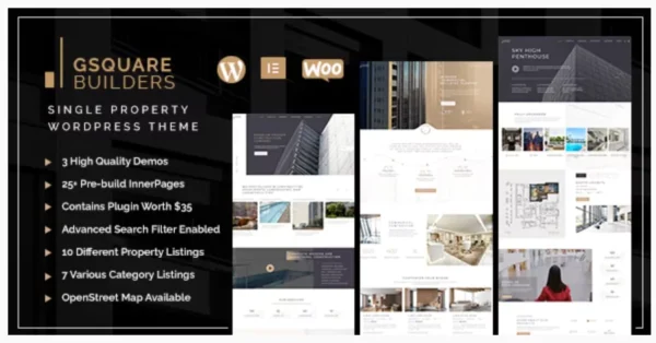 Gsquare - Real Estate Wordpress Theme