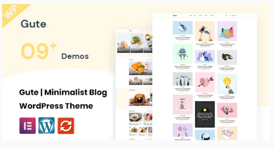 Gute Minimalist Blog WordPress Theme