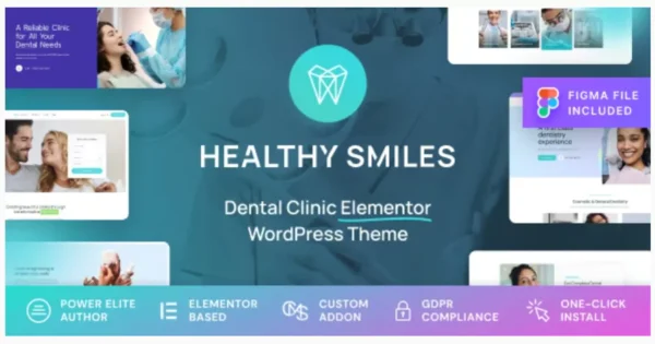 Healthy Smiles - Dental WordPress Theme
