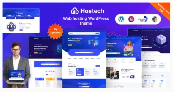 Hostech - Web hosting WordPress theme