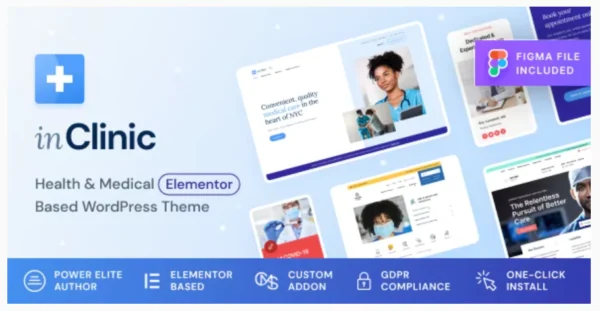 InClinic - Healthcare & Medical WordPress Theme