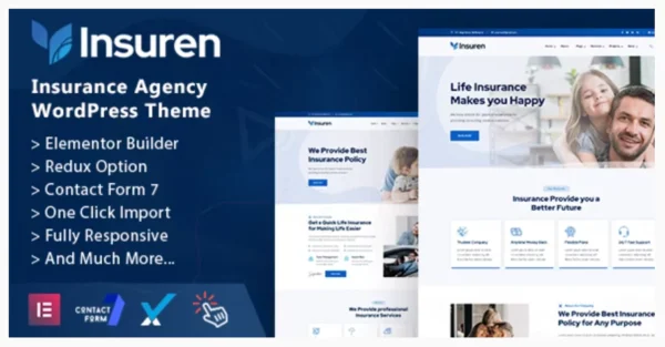Insuren - Insurance Agency WordPress Theme