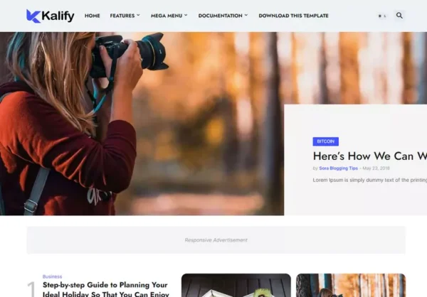 Kalify Blogger PremiumTemplate