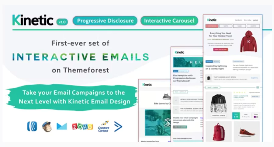 Kinetic - Interactive Emails Template