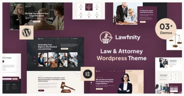 Lawfinity Law and Attorney WordPress Theme