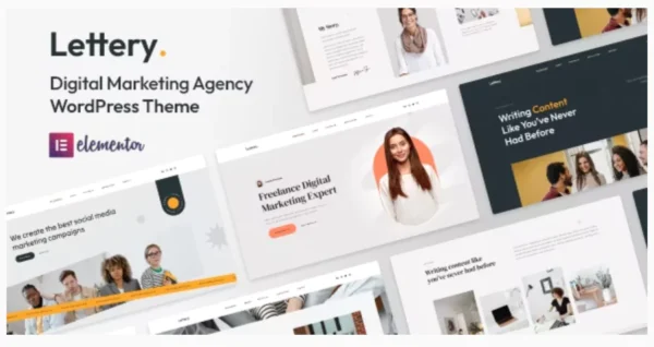 Lettery - Digital Marketing Agency WordPress Theme