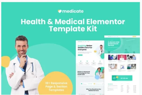 Medicate - Health & Medical Elementor Template Kit