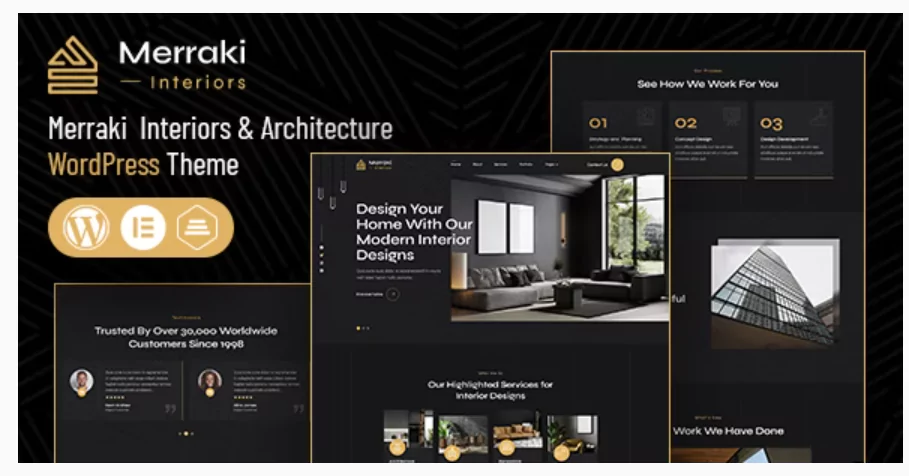 Merraki Interiors & Architecture WordPress Theme
