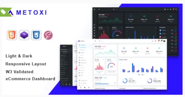 Metoxi - Bootstrap 5 Admin Dashboard Template